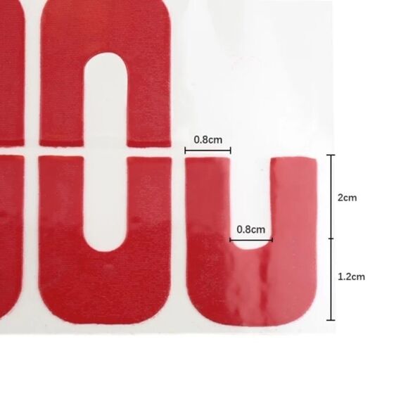 U Shape Nail Polish Protector Stickers 10 Pcs - Picture 4 of 5